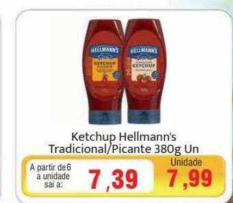 Spani Atacadista Ketchup hellmann's tradicional-picante oferta