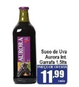 Higa's Supermercado Suco de Uva Aurora Int. Garrafa 1.5L oferta