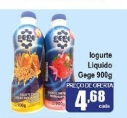 Higa's Supermercado Iogurte Liquido Gege 900g oferta