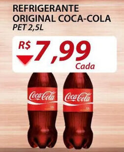 Assaí Atacadista Refrigerante Original Coca Cola 2.5L oferta