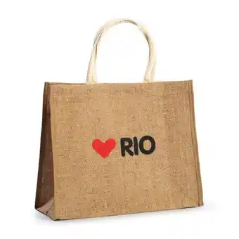 Zona Sul Sacola ecobag amo rio com juta da amazônia oferta