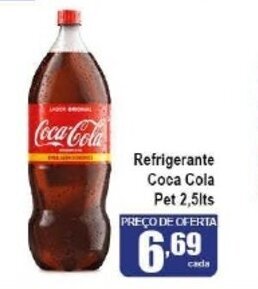 Higa's Supermercado Refrigerante Coca Cola 2.5L oferta