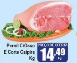 Higa's Supermercado Pernil c/Osso e Corte Caipira 1kg oferta