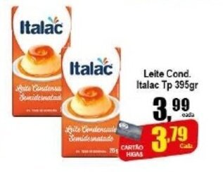 Higa's Supermercado Leite Cond. Italac TP 395g oferta