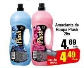 Amaciante de Roupa Plush 2L