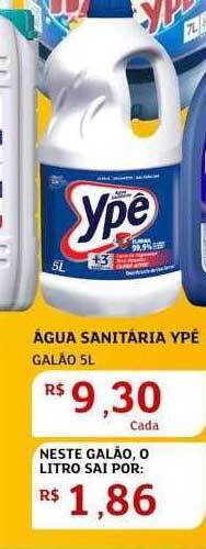 Água sanitária ypê galão