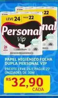 Assaí Atacadista Papel higiênico folha dupla personal vip pacote oferta