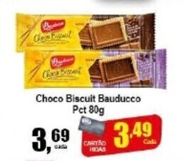 Higa's Supermercado Choco Biscuit Bauducco pct 80g oferta