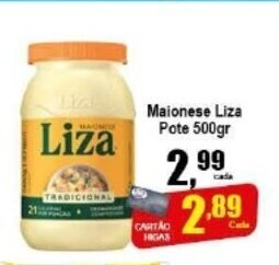 Higa's Supermercado Maionese Liza pote 500g oferta