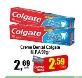 Higa's Supermercado Creme Dental Colgate MPA 90g oferta