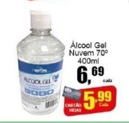 Alcool Gel Nuvem 70 420ml