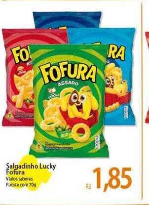 Atacadão Salgadinho lucky fofura oferta