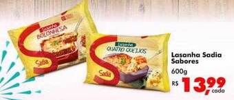 Big Box Lasanha sadia sabores oferta