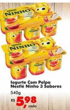 Big Box Iogurte com polpa nestlé ninho 3 sabores oferta