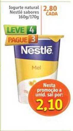 Sonda Iogurte natural nestlé sabores oferta
