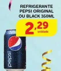 Roldão Refrigerante pepsi original ou black 350ml oferta