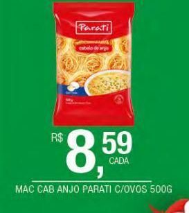 DB Supermercados Macarrão parati c/ovos 500g oferta