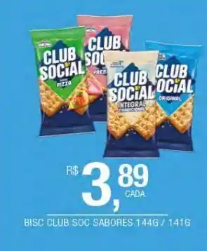 DB Supermercados Biscoitos club social 144g/141g oferta
