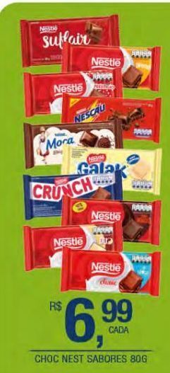 DB Supermercados Chocolate nestlé 80g oferta