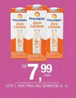 DB Supermercados Leite longa vida piracanjuba 1l oferta