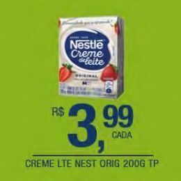 DB Supermercados Cremes de leite nestlé 200g oferta