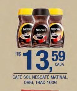 Café solúvel nescafé 100g