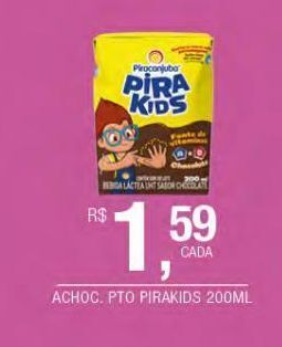 Achocolatado pirakids 200ml