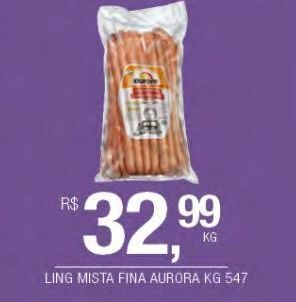 DB Supermercados Linguiça mista fina aurora kg oferta