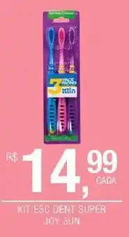 Kit escova dental super 3un