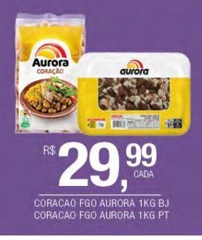 DB Supermercados Coração frango aurora 1kg oferta