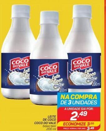 Leite de coco coco do vale 200ml