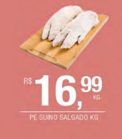 Pé suíno salgado kg
