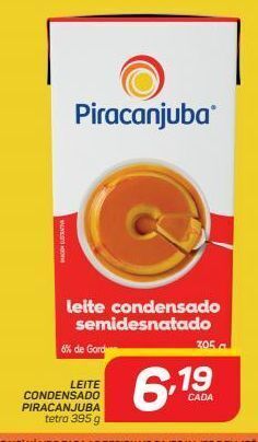 GBarbosa Leite condensado piracanjuba 395g oferta
