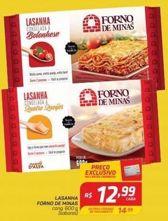 GBarbosa Lasanha forno de minas 600g oferta