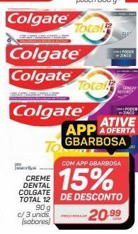 GBarbosa Creme dental colgate total 12 oferta