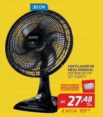 GBarbosa Ventilador de mesa mondial oferta