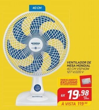 GBarbosa Ventilador de mesa mondial oferta