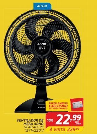 GBarbosa Ventilador de mesa arno oferta