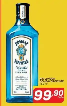 GBarbosa Gin london bombay saphire 750ml oferta