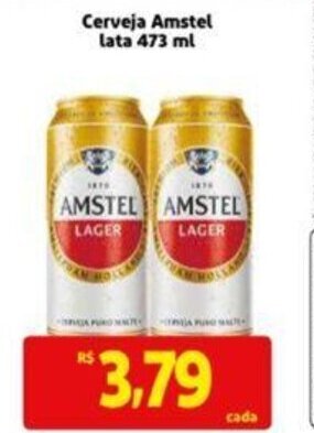 Extra Supermercado Cerveja Amstel Lata 473ml oferta