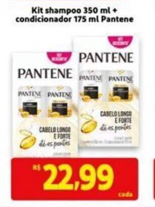Extra Supermercado Kit Shampoo 350ml + Condicionador 175ml Pantene oferta