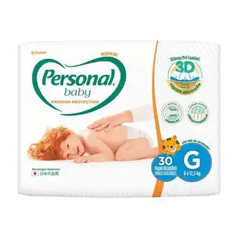 Supermercados Mateus Fralda descartável personal baby premium mega g 30 unidades oferta