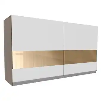 Pão de Açúcar Armário aéreo madesa glamy 120 cm 2 portas com vidro - rustic/branco oferta
