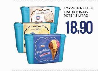 Sorvete nestlé tradicionais pote 1.5 litro