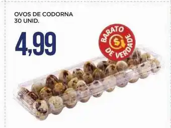 Apoio Mineiro Ovos de codorna 30 unid. oferta