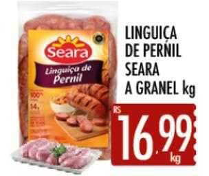 Supermercados Avenida Linguiça de pernil seara a granel kg oferta