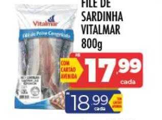Supermercados Avenida Filé de sardinha vitalmar oferta