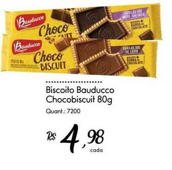 Giassi Supermercados Biscoito bauducco chocobiscuit oferta