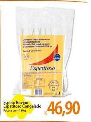 Atacadão Espeto bovino espetitoso congelado oferta