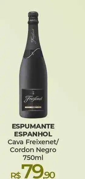 Espumante espanhol cava freixenet cordon negro